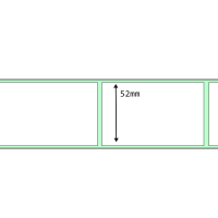 Etikettenrolle, 52x84mm, matt