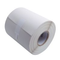 Etikettenrolle 105mm, Vergé Blanc