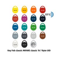 Key Fob classic MIFARE classic 1k 7 Byte UID