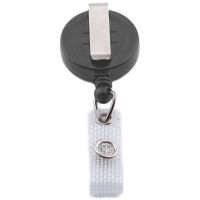 Mini Ausweisjojo - 32mm mit Clip und Lasche, Kartenjojo grau