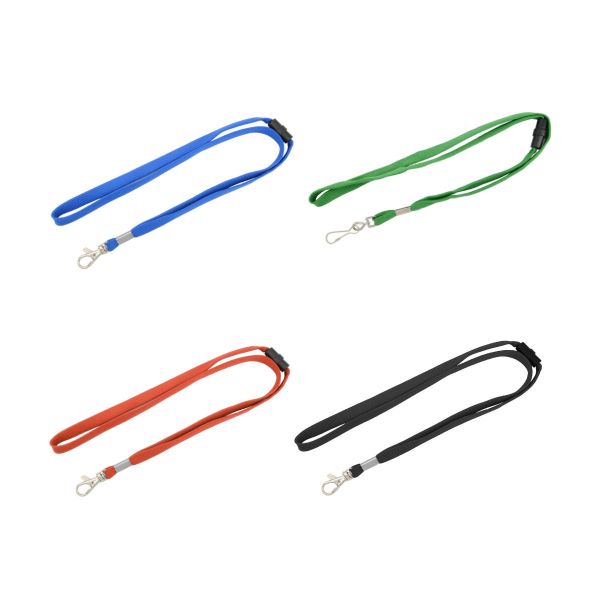 Lanyard 10mm mit Karabinerhaken und Sicherheitsverschluss