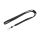 Lanyard 10mm mit Karabinerhaken und Sicherheitsverschluss schwarz
