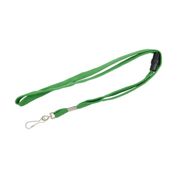Lanyard 10mm mit Karabinerhaken und Sicherheitsverschluss grün