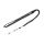 Lanyard 10mm mit Vinyl-Lasche schwarz