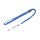 Lanyard 10mm mit Vinyl-Lasche blau