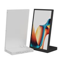 POS L-Thekenaufsteller DIGIUP Desk 15,6" schwarz & weiß