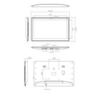 POS Thekenaufsteller 15" Digital Signage Touch-Display (Gebraucht)
