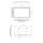 POS Thekenaufsteller 10" Digital Signage Touch-Display (Gebraucht)