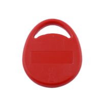 Keyfob MIFARE DESFire 4K EV1 / EM4450 rot / weiß, 99 Stück im Paket als Restbestand