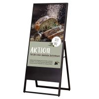 Indoor-Kundenstopper 43" mit Schutzglas