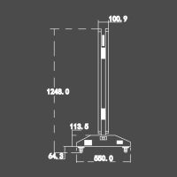 Doppelseitiger Kundenstopper Outdoor 43" 2000 cd/m² High Brightness