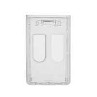 Kartenhalter Doppelhalter, Hochformat transparent