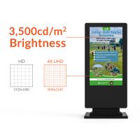 55" Outdoor Advertising Display 4K Elite Werbestele Digital Signage