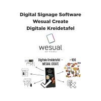 Wesual Create – Professionelle Digital Signage Software (Anzeigelizenz) 12 Monate