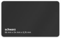 Plastikkarte 86x54mm 760µ schwarz