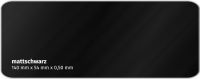 Plastikkarte 140x54mm 500µ mattschwarz