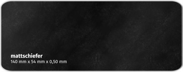 Plastikkarte 140x54mm 500µ mattschiefer
