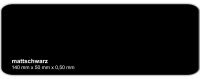 Plastikkarte 140x50mm 500µ mattschwarz