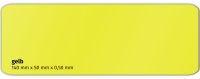 Plastikkarte 140x50mm 500µ gelb