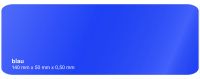 Plastikkarte 140x50mm 500µ blau