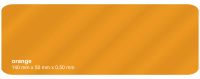 Plastikkarte 140x50mm 500µ orange