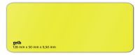 Plastikkarte 128x50mm 500µ gelb