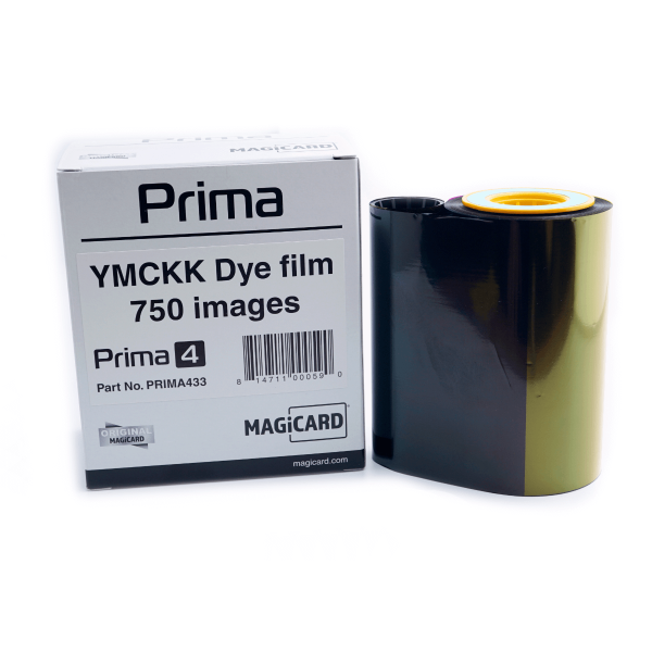 Magicard PRIMA 433 YMCKK750 Farbfilm, vollfarbig + schwarz, Prima 4