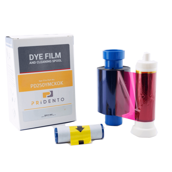 Pridento PD250YMCKOK Farbband, vollfarbig + schwarz