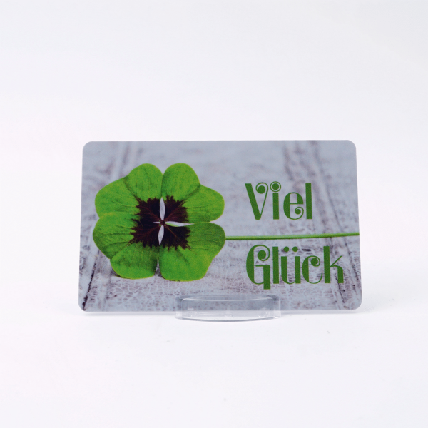 Gutscheinkarte Blanko Motiv: Viel Glück