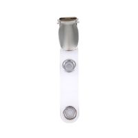 Hosenträgerclip, transparenter Vinylstrap & Metalldruckknopf