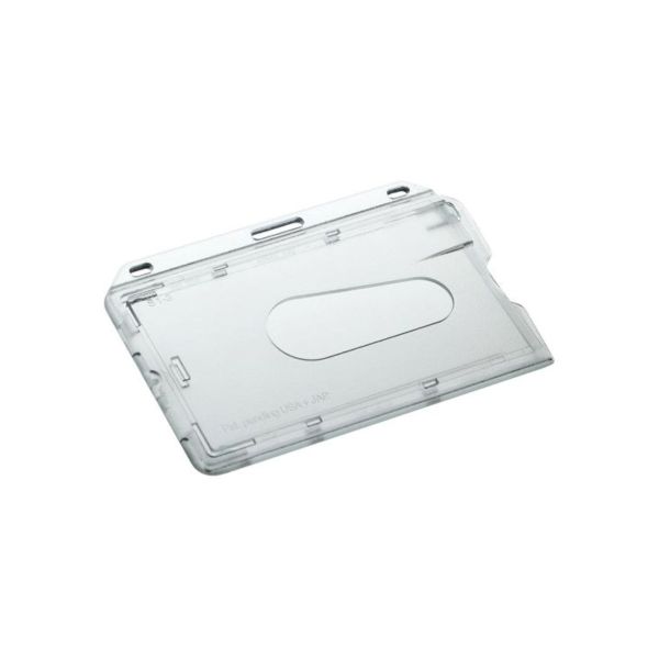 Kartenhalter Comfort Klar, Querformat transparent