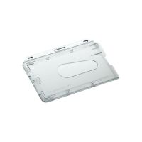 Kartenhalter Comfort Klar, Querformat transparent