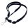 Lanyard 10mm schwarz mit Metalldrehhaken und Sicherheitsverschluss