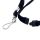 Lanyard 10mm schwarz mit Metalldrehhaken und Sicherheitsverschluss