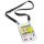 Durable Namensschild Tasche A6 mit Textilband 20 DUO, 10 Stk.