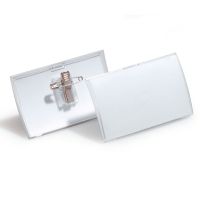 Durable Namensschild Click Fold 54x90mm mit Kombiklemme,...