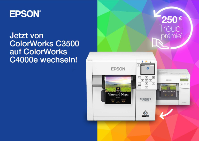 Epson C3500e Tauschprämie C4000e